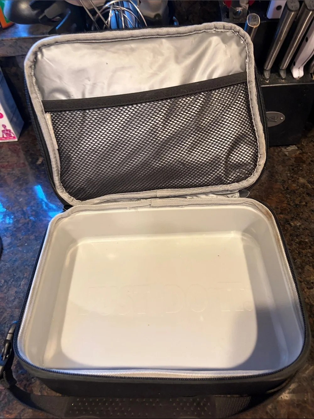Nike Black lunch box  with White Logo